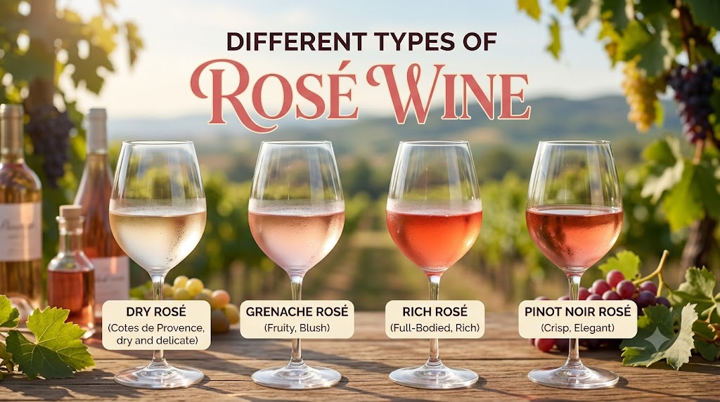 Different Types of Rosé Wine: A Simple Guide to Styles, Sweetness, and More