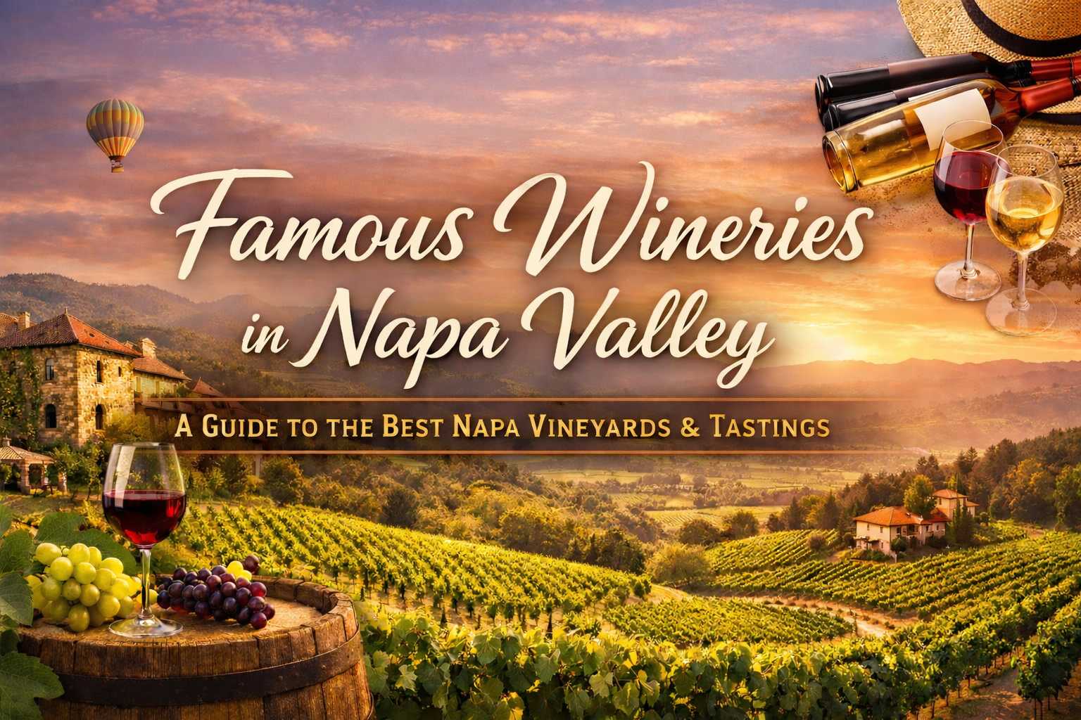 Famous Wineries in Napa Valley: A Guide to the Best Napa Vineyards & Tastings