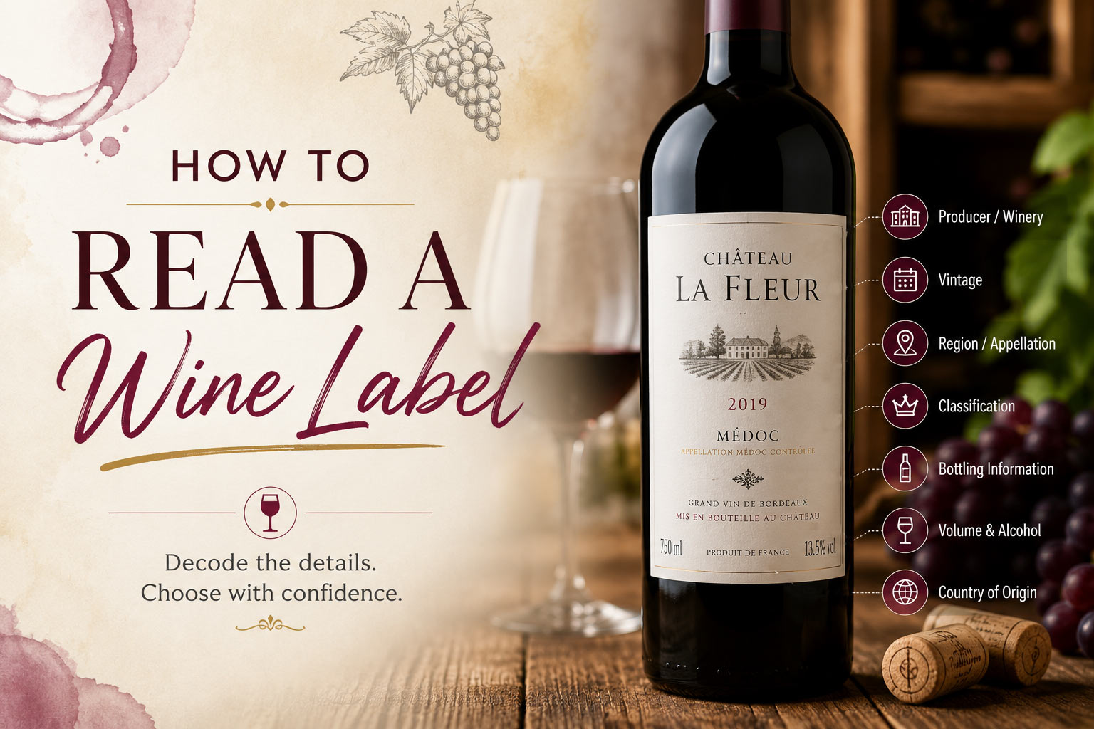 How to Read a Wine Label: A Simple Guide to Understanding Any Wine Bottle