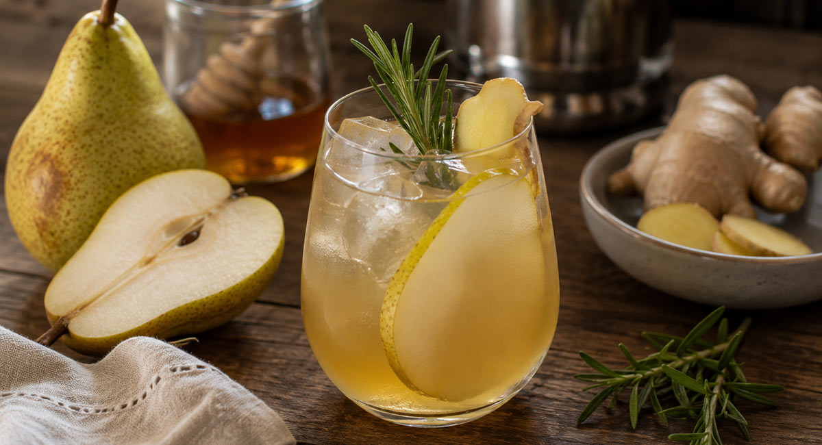 Pear Ginger Cocktail