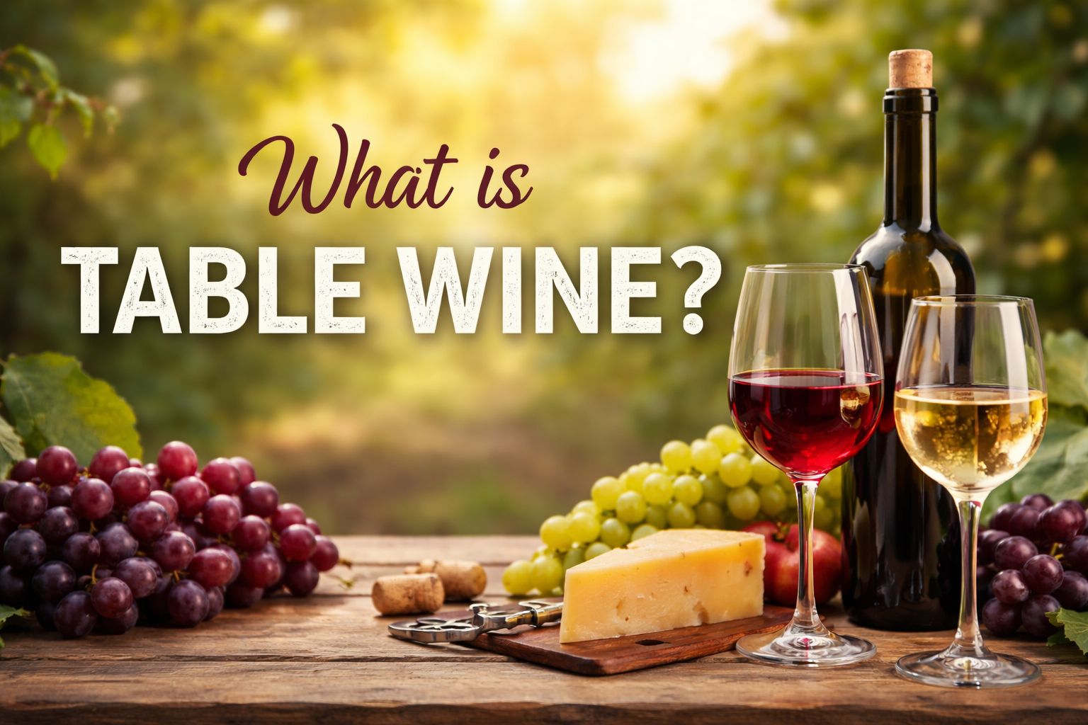 What Is Table Wine? A Complete Guide To Understanding Table Wines