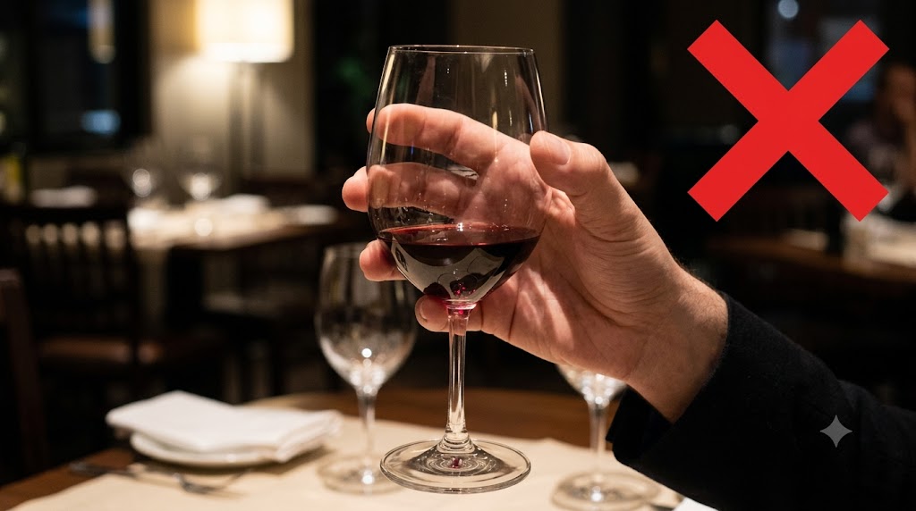 Worst Way to Hold a Wineglass