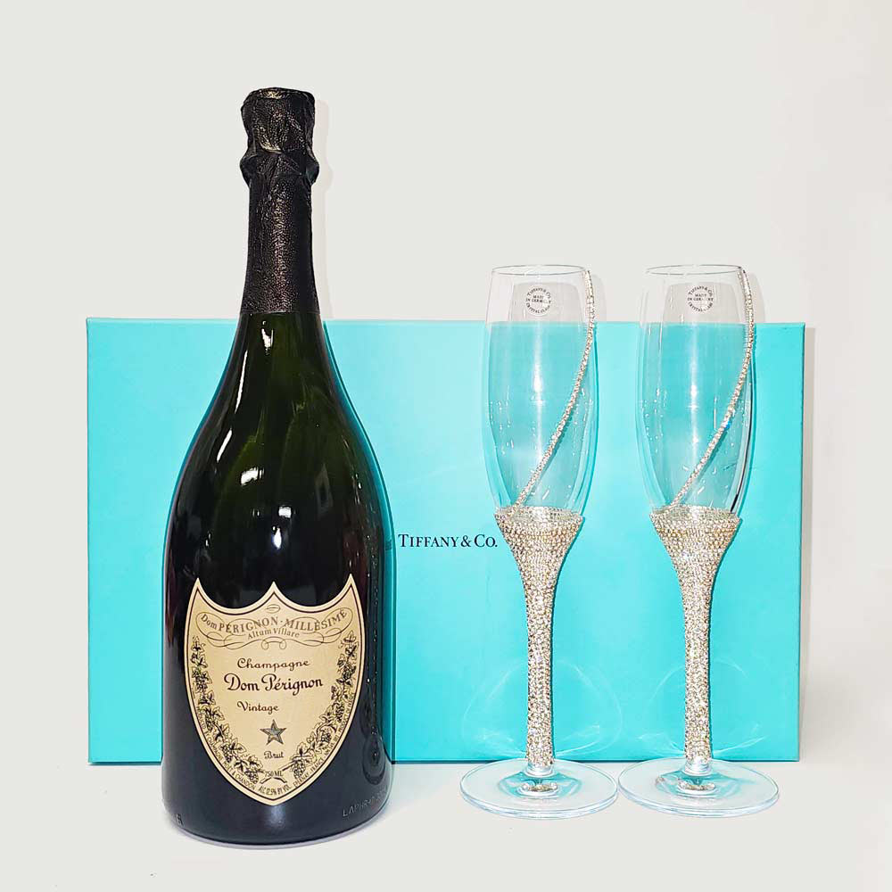 Dom Perignon And Tiffany & Co. Flute Gift Set