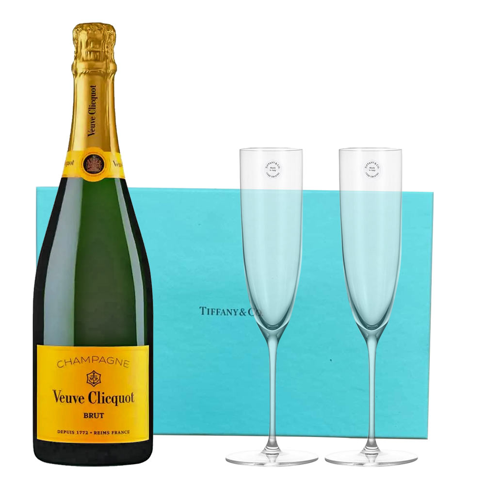 Veuve Clicquot Champagne And Tiffany & Co. Flute Gift Set