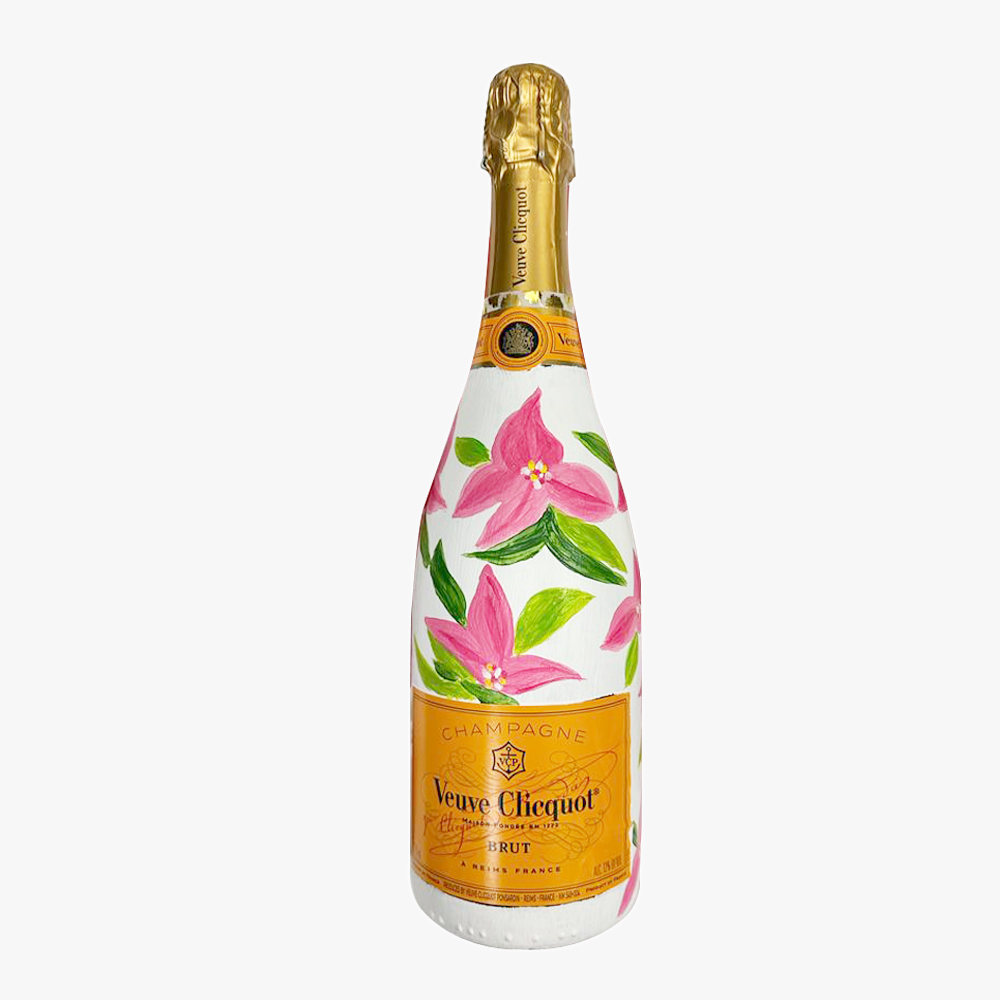 Hand-Painted Veuve Clicquot Brut Bottle
