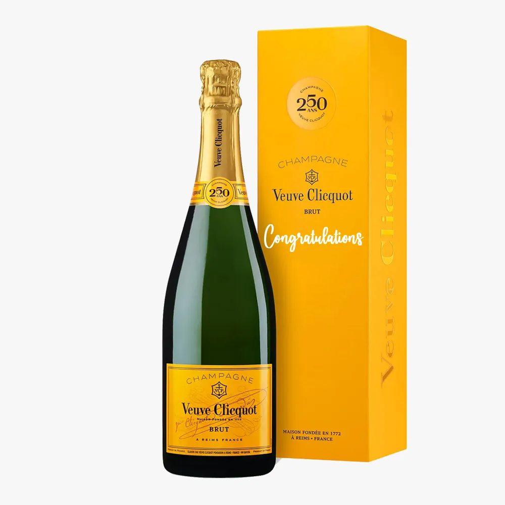 Personalized Veuve Clicquot Brut Bottle Box