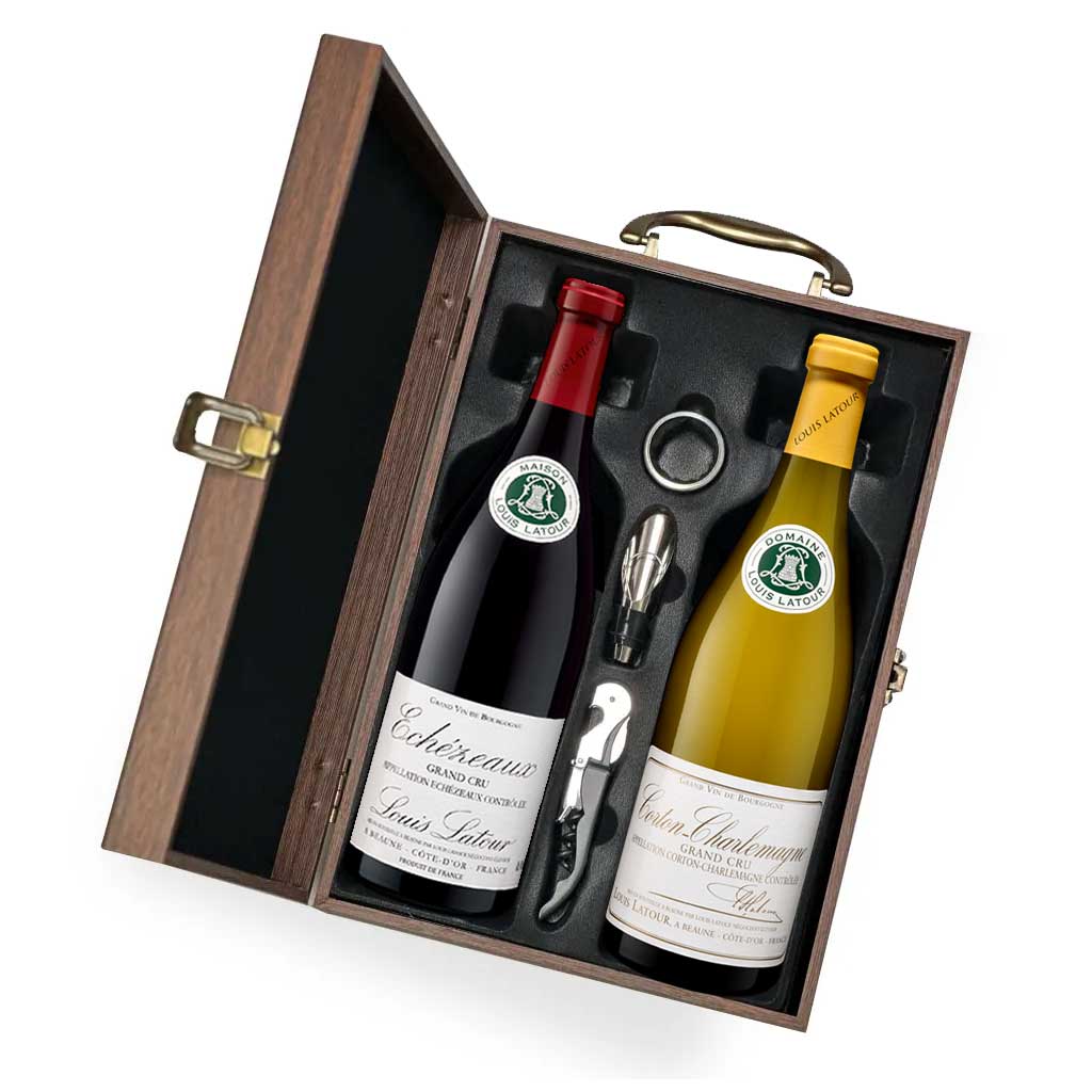 Louis Latour Échézeaux Corton-Charlemagne Grand Cru Wines Gift Set
