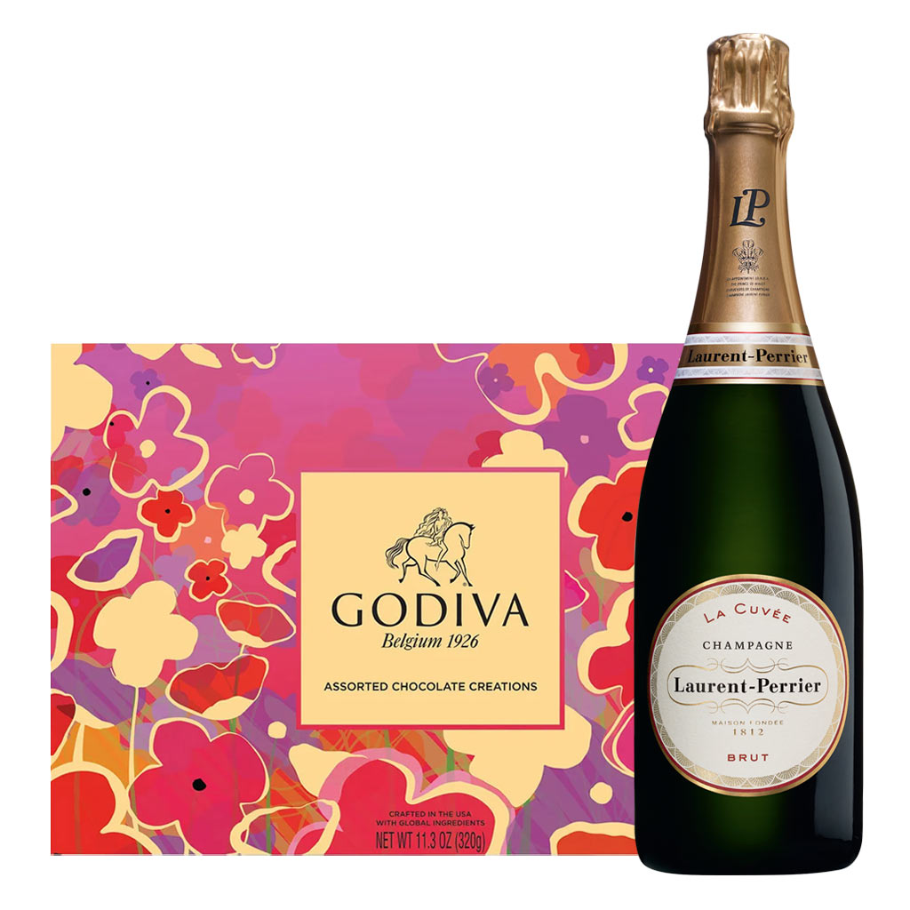 Laurent-Perrier La Cuvée Brut and Chocolate Gift Box
