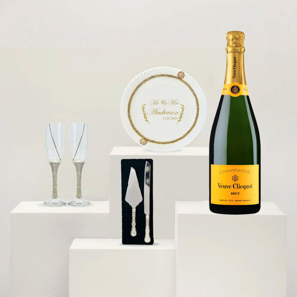 Buy Luxury Veuve Clicquot Champagne Wedding Set