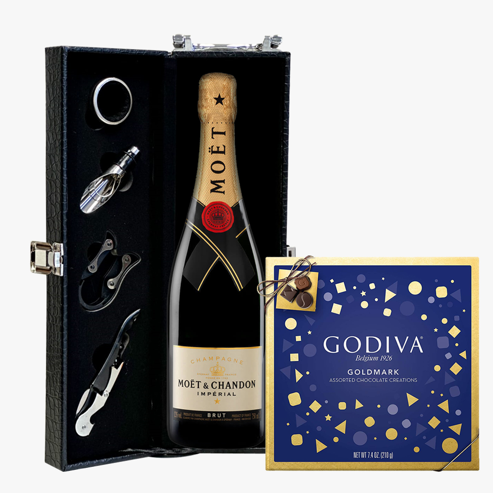 Moet & Chandon Champagne And Chocolate Truffles Combo
