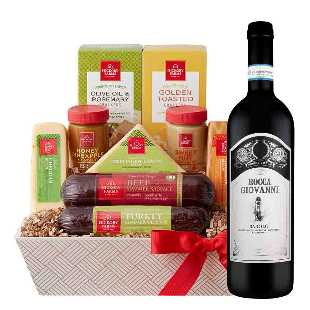 Rocca Giovanni Barolo Wine Gift Basket - Buy Today!